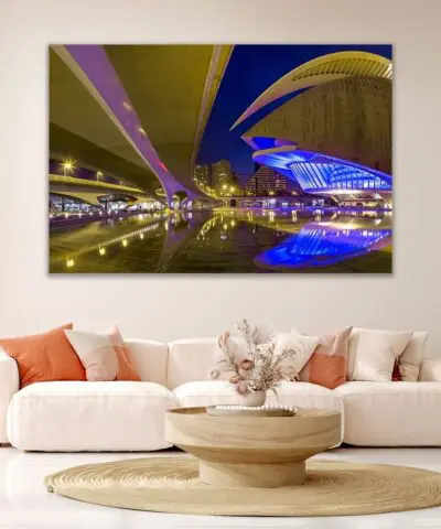 Alternative view of Calatrava Twilight Valencia, Spain