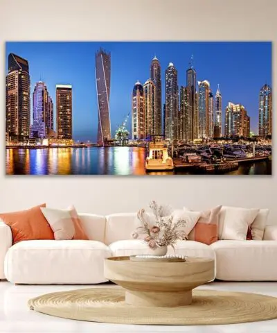 Alternative view of Dubai Skyline Marina