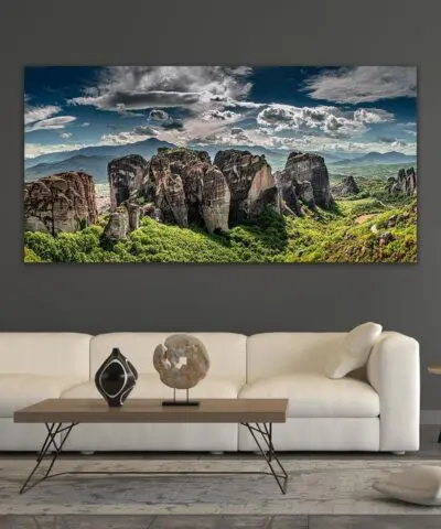 Alternative view of Meteora Canyon Greece