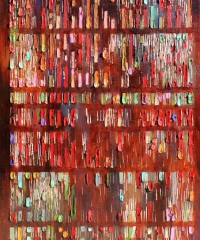 The pulse of color II kleurrijk abstract Ingeborg Herckenrath