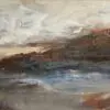 Authentic schilderij abstract hennie van de lande
