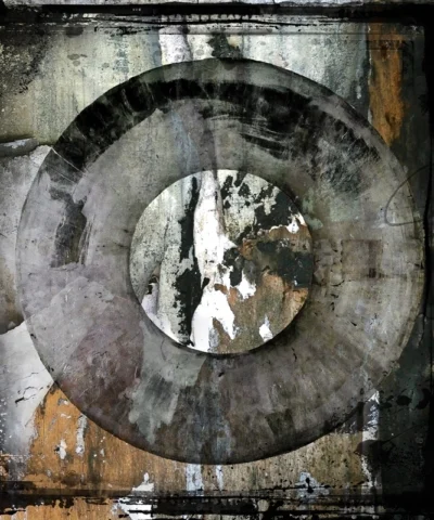 Abstract Circle Brown