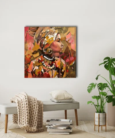 Alternative view of Colorful bohemian woman