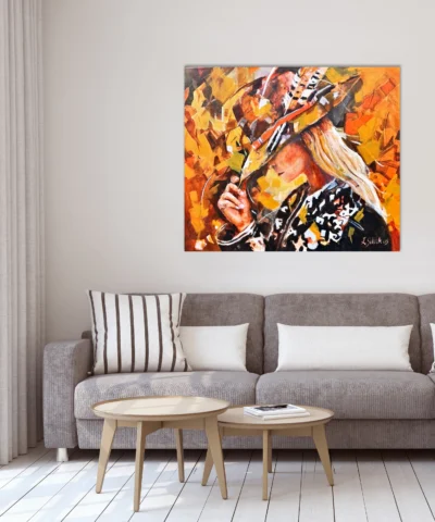 Alternative view of Cowboy woman
