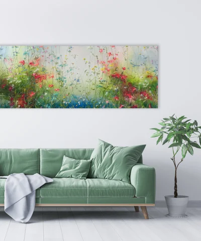 Found my way bloemenvelden figuratief Yulia Muravyeva