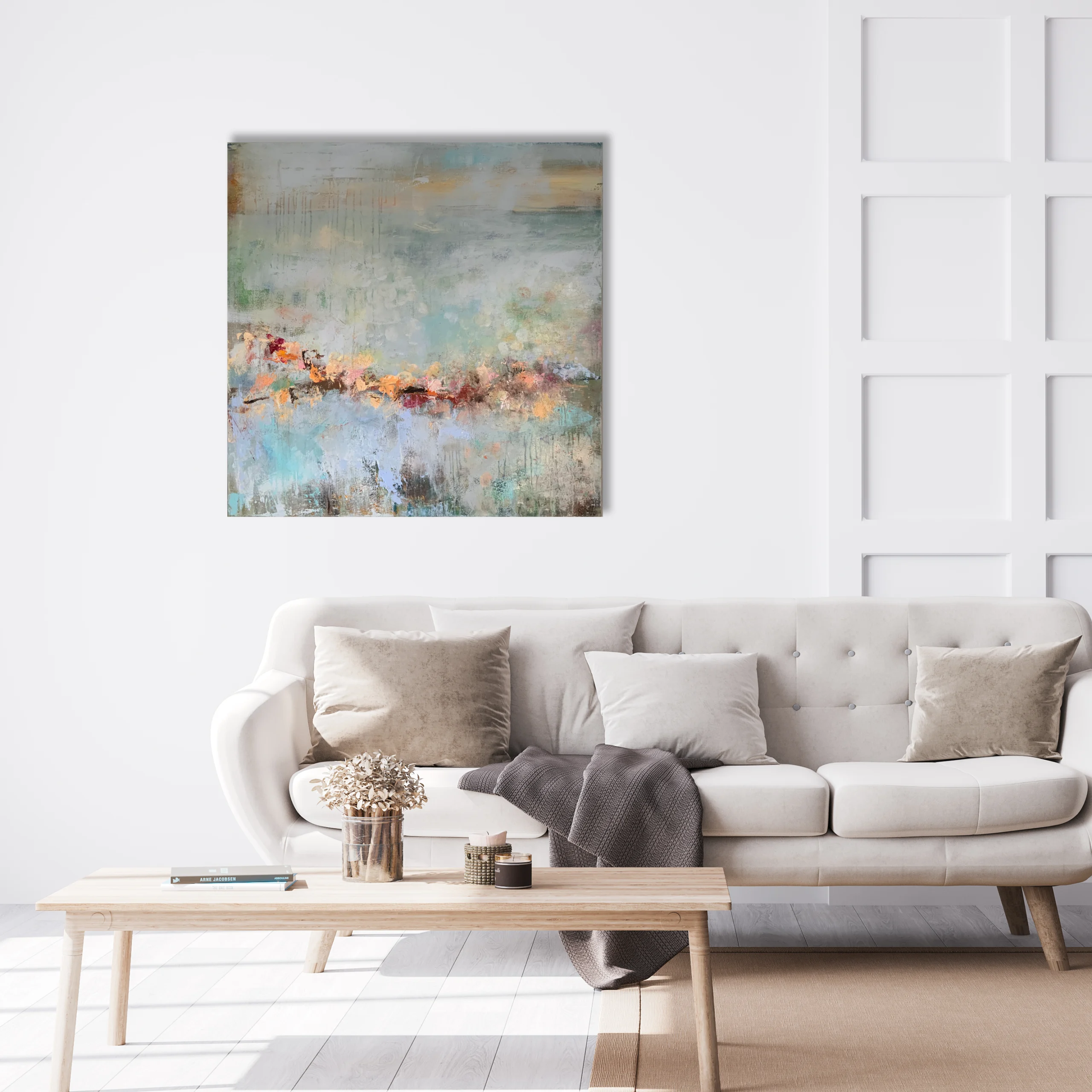 Relax Schilderij abstract vierkant Kunstgalerie Bijzonder