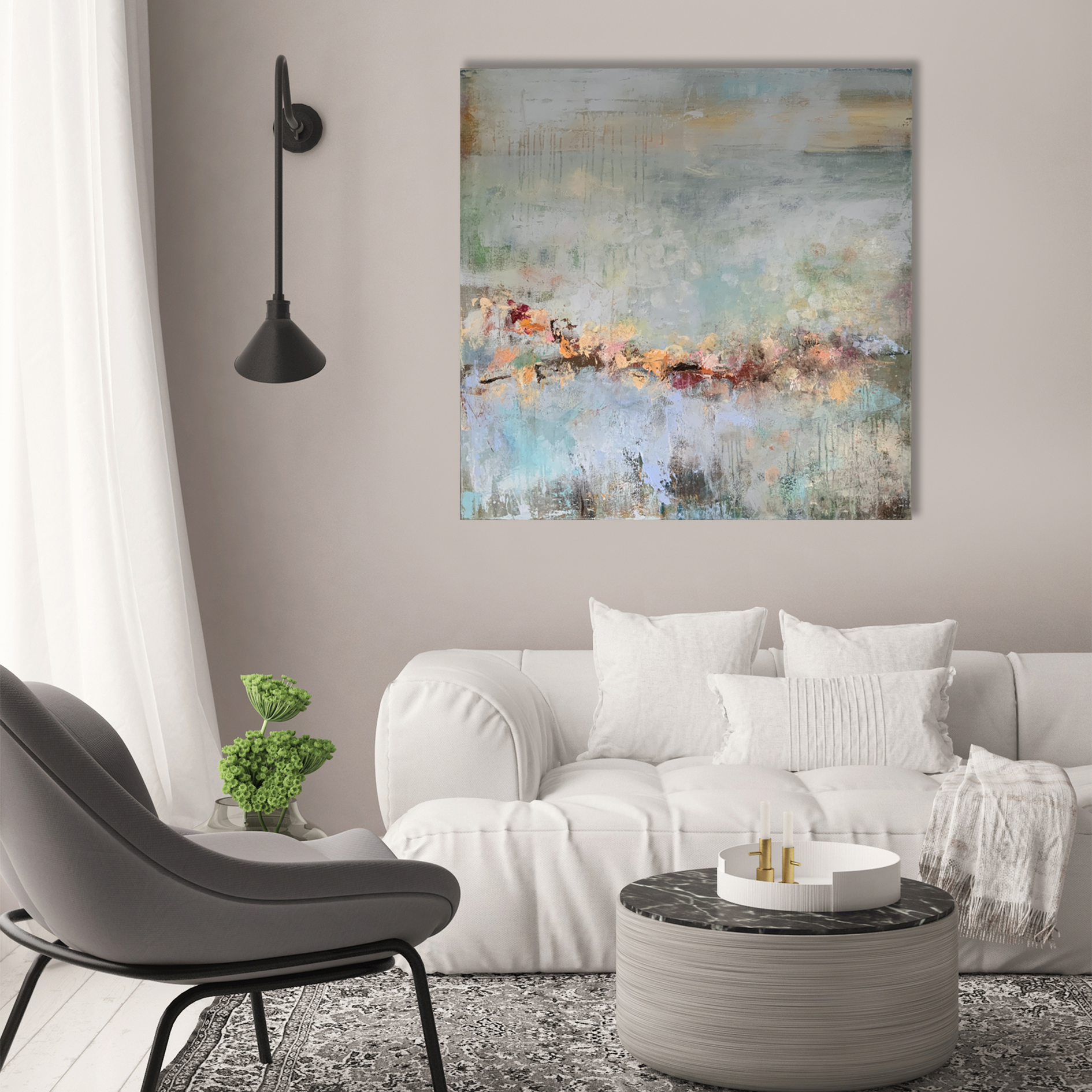 Relax interieur Rust en sereen abstract Kunstgalerie Bijzonder